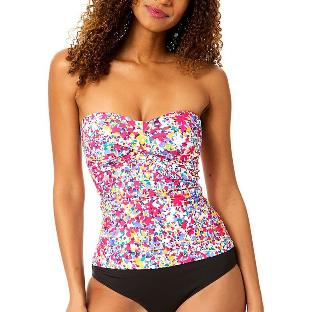 Anne Cole Womens  Twist Front Strapless Tankini